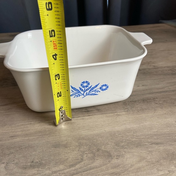 Vtg Corning Ware Blue Cornflower 1.5 Quart Casserole Baking Dish P-4-B No Lid - Picture 10 of 11